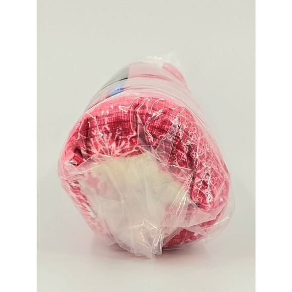 Pet Bed Small Red Snowflake BedCushion Is 19" Dog & Cat Vibrant Life Cuddler New - Picture 9 of 9